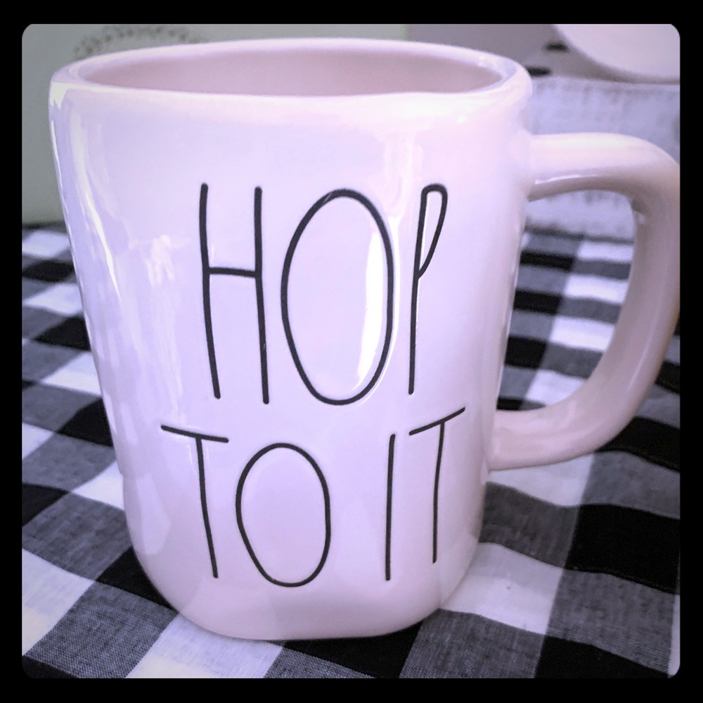 Rae Dunn Hop to It coffee mug